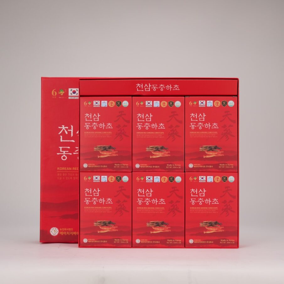 Nước Thiên Hồng Sâm Đông Trùng Hạ Thảo Hàn Quốc Hộp 30 gói x 50ml